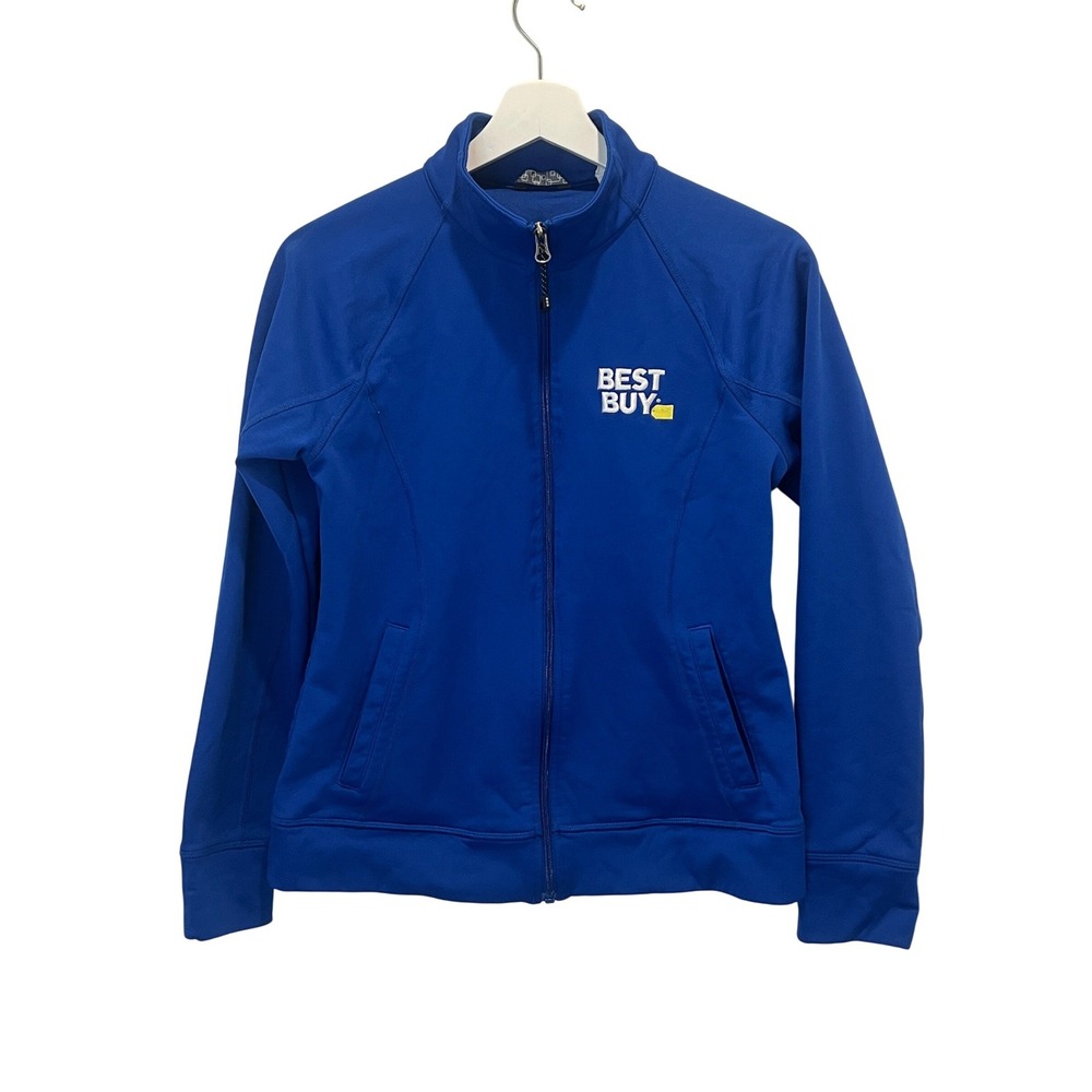 Best Buy Sport-Tek Womens Medium Blue Full Zip Employee Uniform Jacket